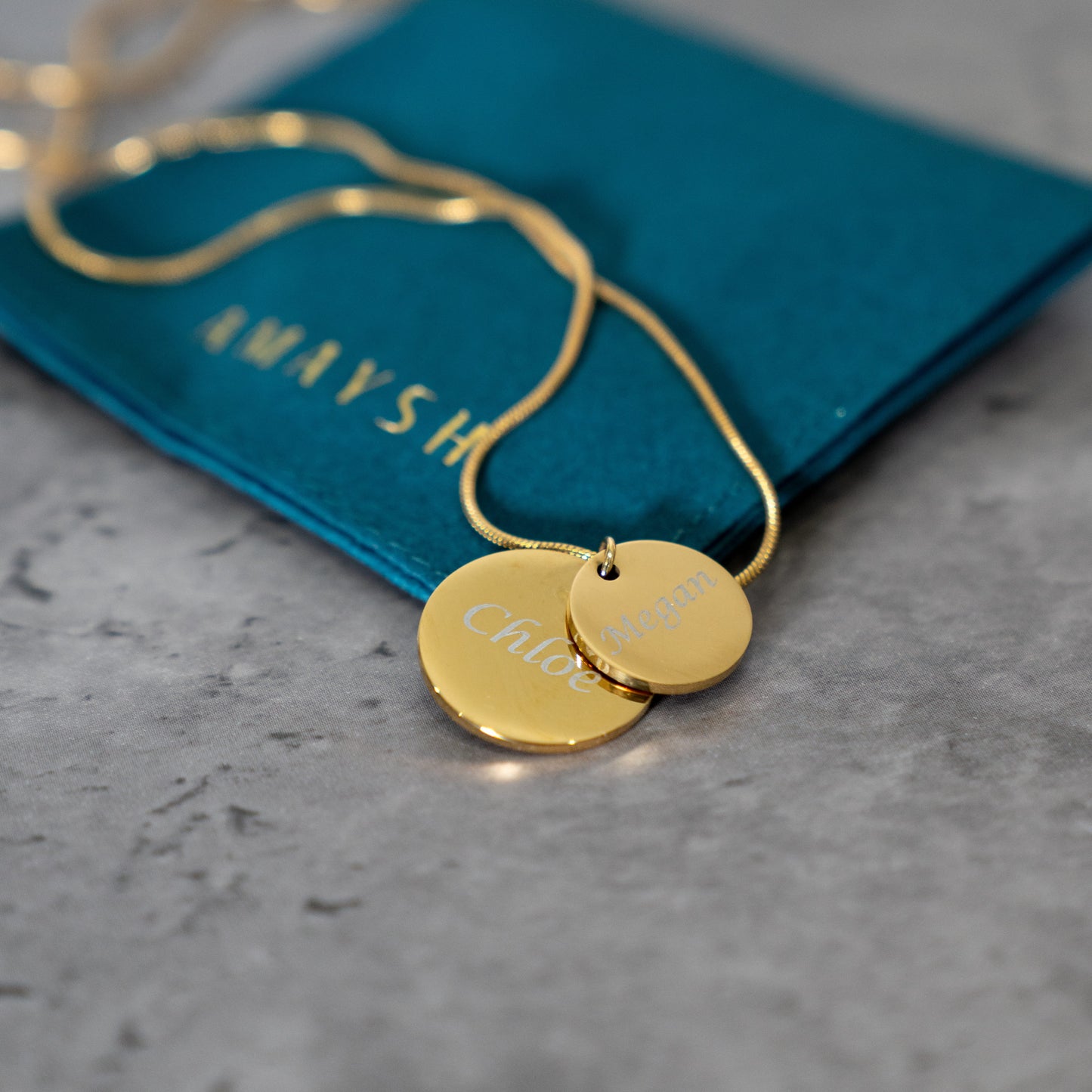 The Signature Double Disk Necklace